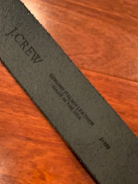 J.Crew  Black italian  leather belt - Picture 7 of 9